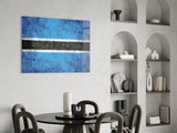 Flag of Botswana Glass Wall Art