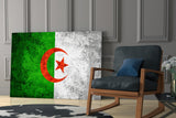 Flag of Algeria Glass Wall Art