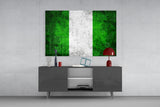 Flag of Nigeria Glass Wall Art