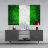 Flag of Nigeria Glass Wall Art