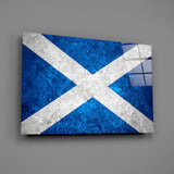 Flag of Scotland Glass Wall Art