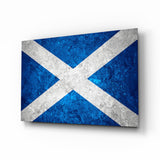 Flag of Scotland Glass Wall Art