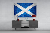 Flag of Scotland Glass Wall Art