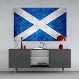 Flag of Scotland Glass Wall Art