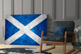 Flag of Scotland Glass Wall Art