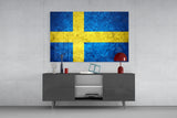 Flag of Sweden Glass Wall Art