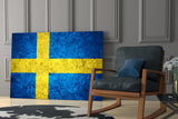 Flag of Sweden Glass Wall Art