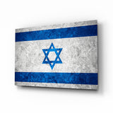 Flag of Israel Glass Wall Art