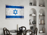 Flag of Israel Glass Wall Art