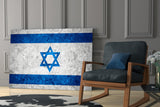 Flag of Israel Glass Wall Art