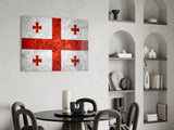 Flag of Georgia Glass Wall Art