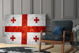 Flag of Georgia Glass Wall Art