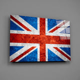 Flag of United Kingdom Glass Wall Art