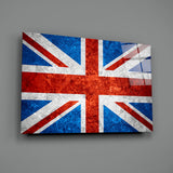 Flag of United Kingdom Glass Wall Art