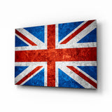 Flag of United Kingdom Glass Wall Art