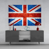 Flag of United Kingdom Glass Wall Art