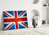 Flag of United Kingdom Glass Wall Art