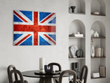 Flag of United Kingdom Glass Wall Art