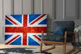 Flag of United Kingdom Glass Wall Art