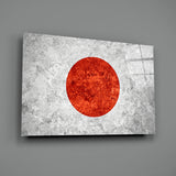 Flag of Japan Glass Wall Art