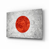 Flag of Japan Glass Wall Art