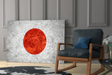 Flag of Japan Glass Wall Art