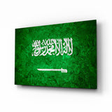 Flag of Saudi Arabia Glass Wall Art