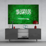 Flag of Saudi Arabia Glass Wall Art