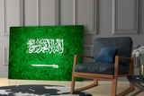 Flag of Saudi Arabia Glass Wall Art