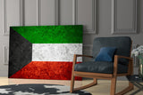 Flag of Kuwait Glass Wall Art