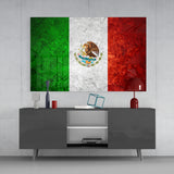 Flag of Mexico Glass Wall Art