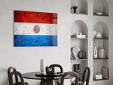 Flag of Paraguay Glass Wall Art