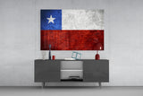 Flag of Chile Glass Wall Art