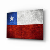 Flag of Chile Glass Wall Art