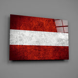 Flag of Austria Glass Wall Art