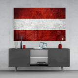 Flag of Austria Glass Wall Art