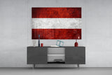 Flag of Austria Glass Wall Art