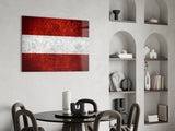 Flag of Austria Glass Wall Art