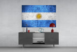 Flag of Argentina Glass Wall Art