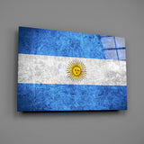 Flag of Argentina Glass Wall Art