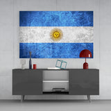 Flag of Argentina Glass Wall Art