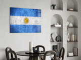 Flag of Argentina Glass Wall Art