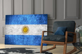 Flag of Argentina Glass Wall Art