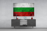 Flag of Bulgaria Glass Wall Art