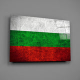 Flag of Bulgaria Glass Wall Art