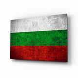 Flag of Bulgaria Glass Wall Art