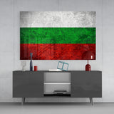 Flag of Bulgaria Glass Wall Art