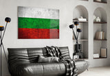 Flag of Bulgaria Glass Wall Art