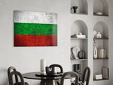 Flag of Bulgaria Glass Wall Art