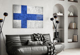 Flag of Finland Glass Wall Art